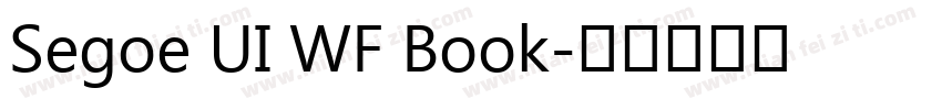 Segoe UI WF Book字体转换